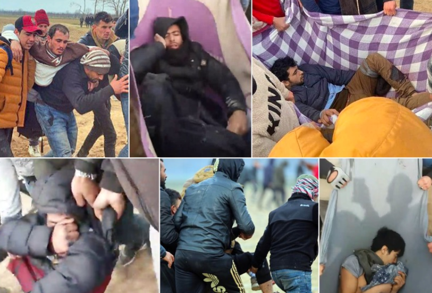 Waters ekibi, Mart ayında Yunanistan sınırı yakınlarında yaralanan altı mültecinin tümünü gösteren kliplerin her birinin yerini ve zamanını buldu.